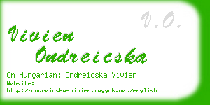 vivien ondreicska business card